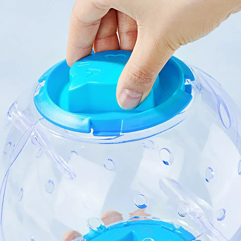 Hamster Exercise Ball Transparent Hamster Running Ball Wheel With Traction Rope For Small Animals Pet Supplies 14cm/18/cm