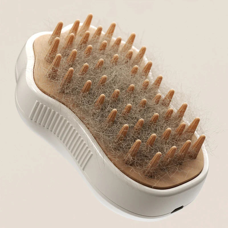 3-in-1 Electric Pet Grooming Brush – Steam Spray, Hair Comb & Massage for Dogs & Cats