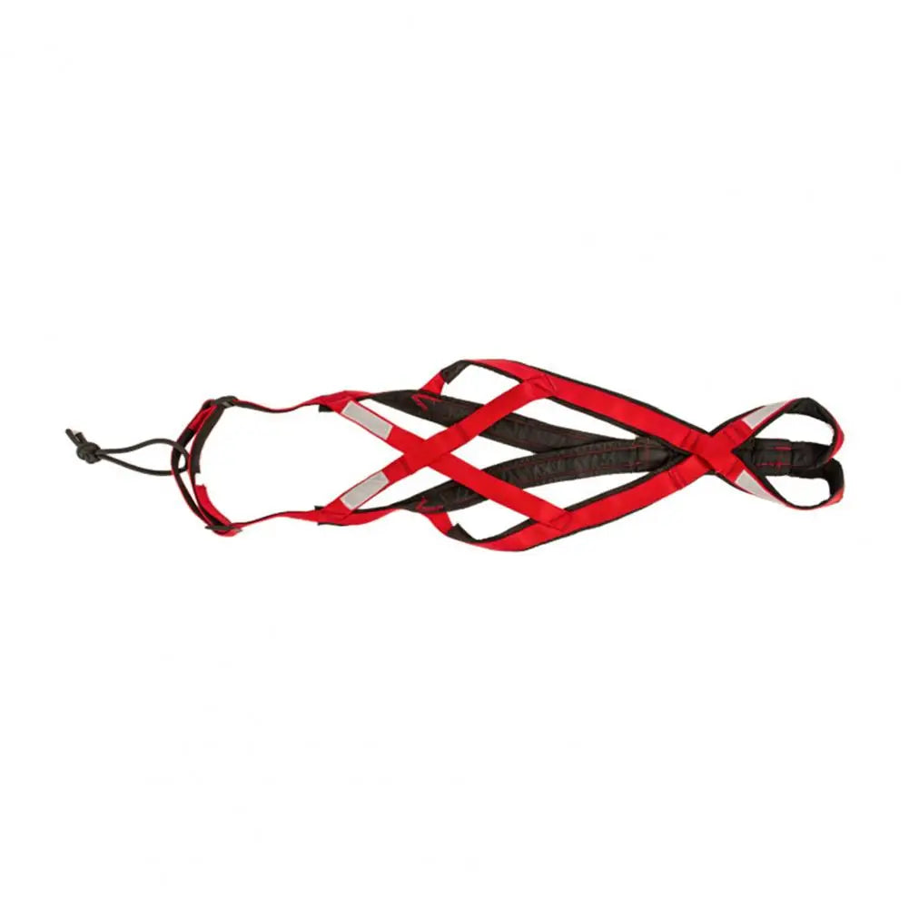 Thickened Chest Pet Harness Double Dog Harness Adjustable Reflective Pet Harness for Night Walking Weight for Outdoor