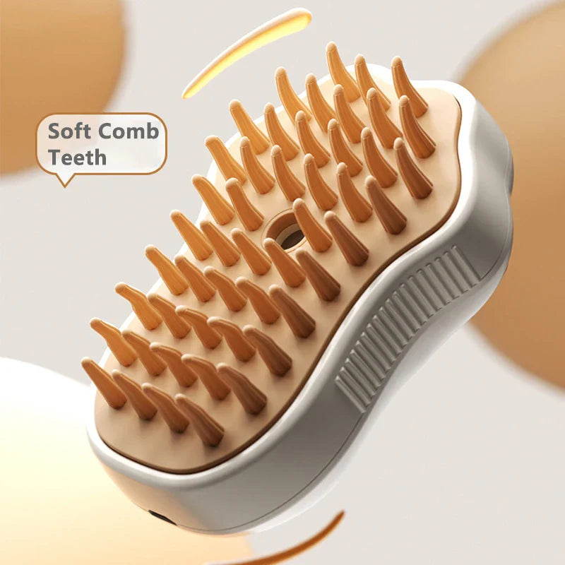 3-in-1 Electric Pet Grooming Brush – Steam Spray, Hair Comb & Massage for Dogs & Cats
