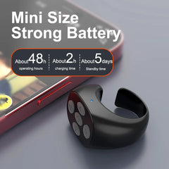 2025 TikTok Bluetooth Remote Ring – Selfie Controller with 4 Buttons, 10m Range