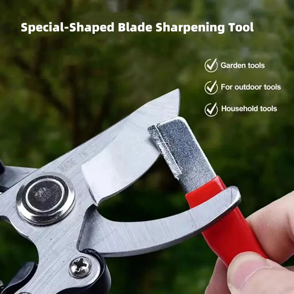 Special-Shaped Blade Sharpening Tool Whetstone Household Fruit Branch Shears Fast Sharpener Scissors Kitchen Knife Blade Sharpen