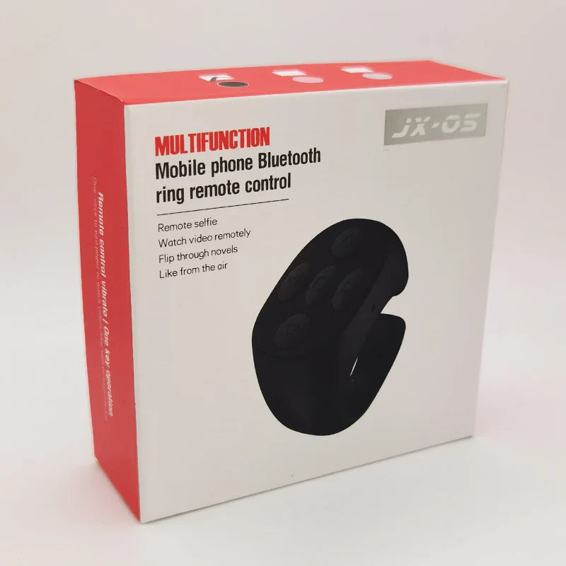2025 TikTok Bluetooth Remote Ring – Selfie Controller with 4 Buttons, 10m Range