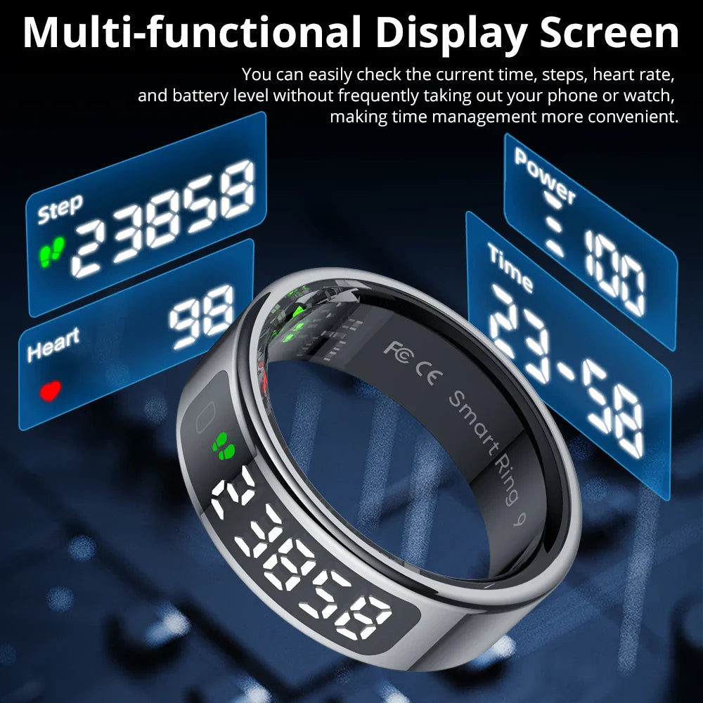 COLMI R12 Smart Ring – Health Tracker, Display, Touch Control, Waterproof (5ATM)