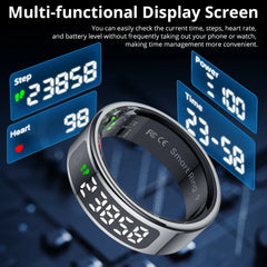 COLMI R12 Smart Ring – Health Tracker, Display, Touch Control, Waterproof (5ATM)