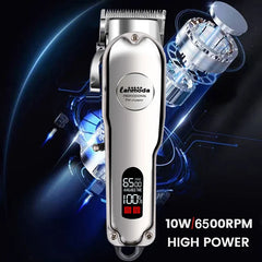 Professional Rechargeable Dog Hair Clipper – All-Metal, Low-Noise Pet Trimmer
