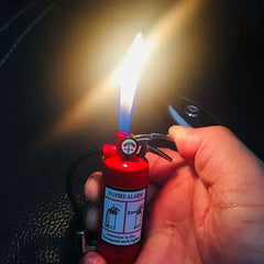 Fire Extinguisher Torch Lighter – Butane Gas Metal Cigar & Cigarette Lighter