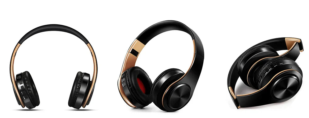 HIFI Stereo Bluetooth Earphones – FM Radio & SD Card Support with Mic