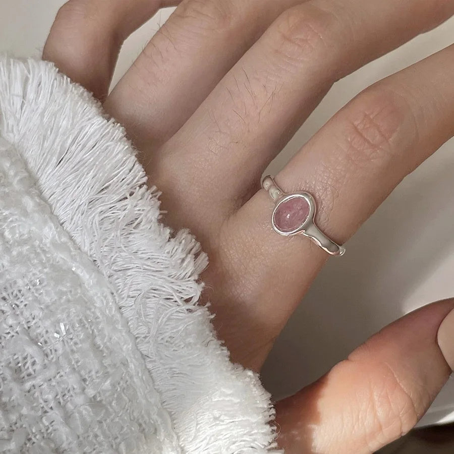Geometric Cat Ring – Sterling Silver, Punk Style, Adjustable for Women