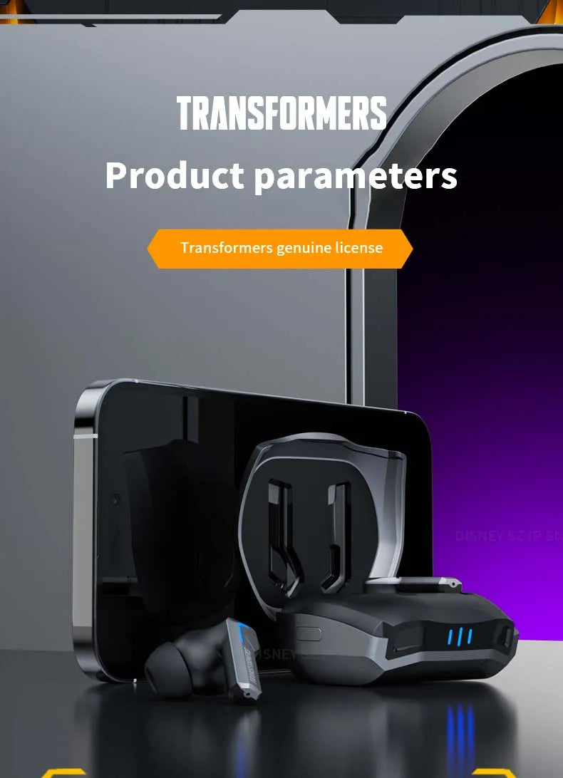 TF-T06 Wireless Earbuds – TRANSFORMERS Bluetooth Headphones for Gaming & Music