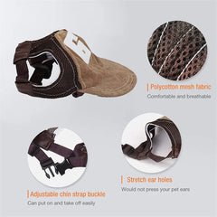 Adjustable Dog Sunscreen Baseball Cap – Outdoor Hat with Ear Holes for Small to Large Dogs