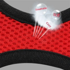 Adjustable Cat & Dog Harness Vest – Mesh Walking Leash for Small & Medium Pets