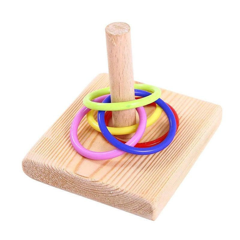 Bird Training Ring Toy Parrot Educational Toys Training Interactive Bird Supplies Bird Toys Random Color