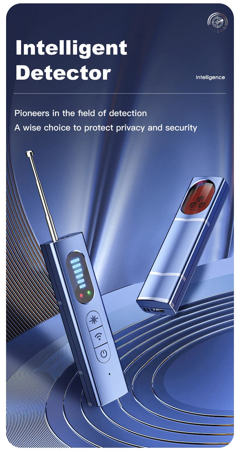 T18 Bug & Hidden Camera Detector – RF Signal Scanner, Anti-Spy Device with Charger