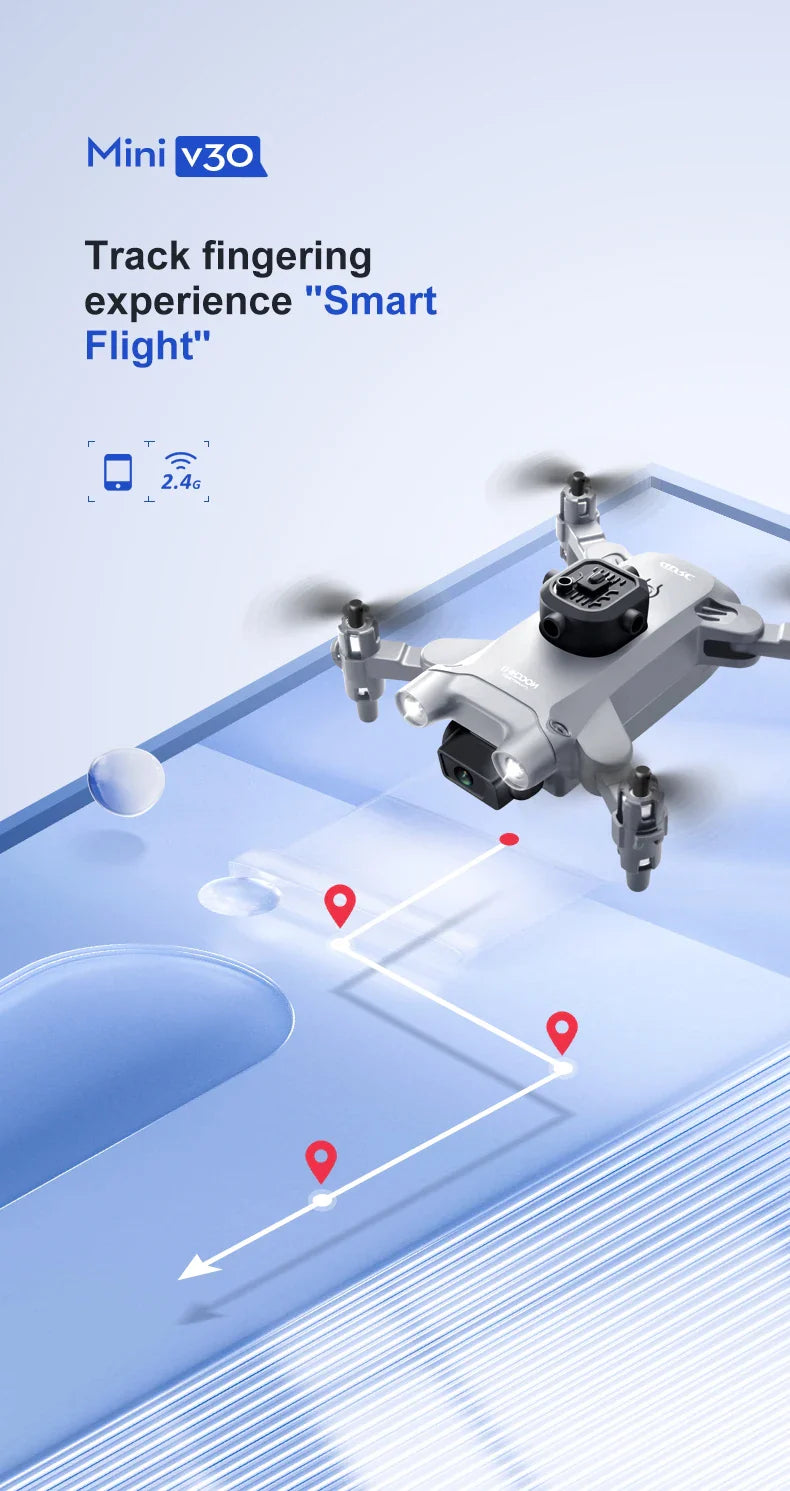 Mini Drone 4DRC V30 – 4K Dual Camera, WIFI FPV, Professional Obstacle Avoidance