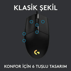 Logitech G102 USB Gaming Mouse – 8000 DPI, RGB Lighting for PC & Mac