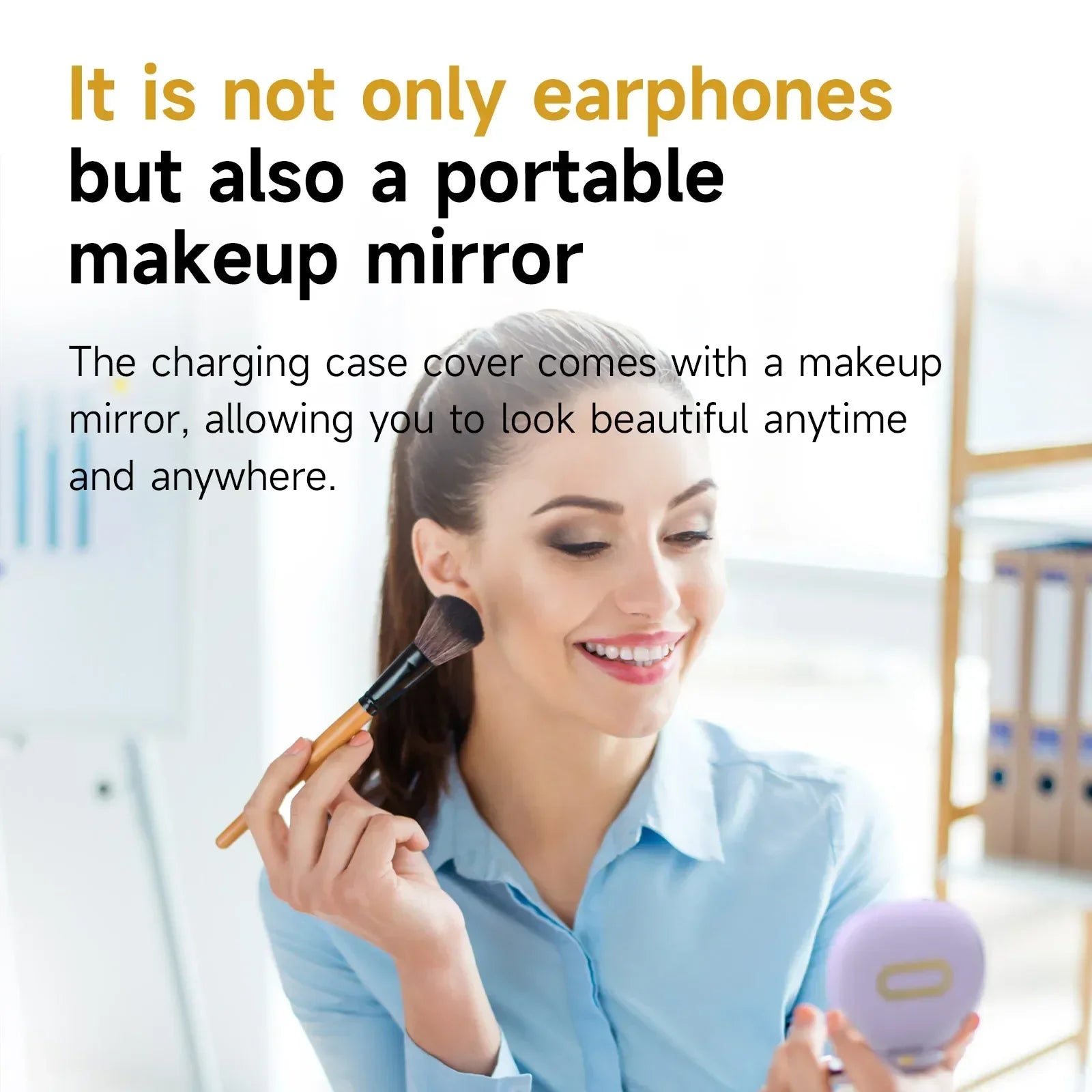 Sports Earbuds for Women – Bluetooth 5.4, Ear Hook, LED Display, Stereo Sound