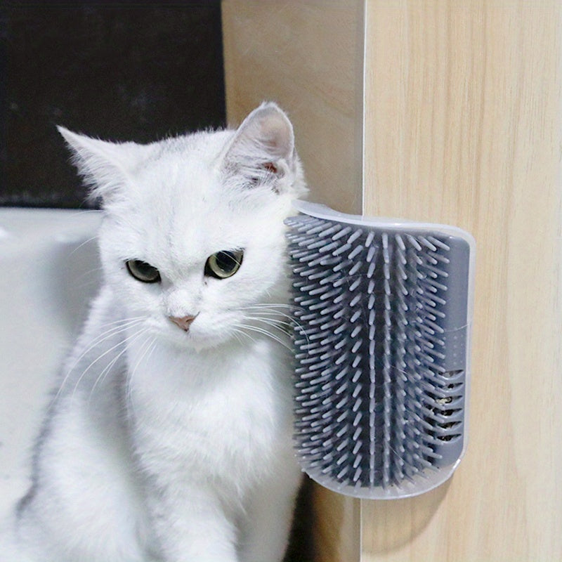 Massage Pet Cat Brush Corner Scrape Hair Removal Beauty Clean Corner Brush Removable  Comb for Kitten Cat scratchers massagetool