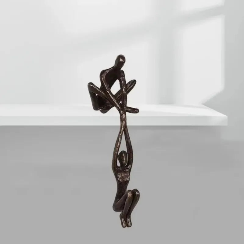 Man Lifting Woman Figurine Art Statue Lover Sculpture Ornament Home Desktop Decor Dancing Couple Sculpture Art Creative Artwork