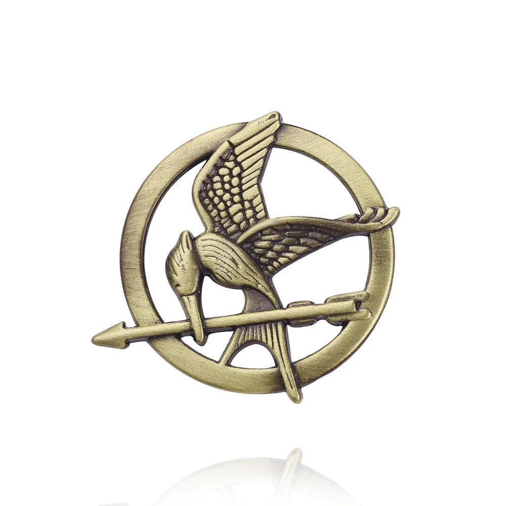 Hunger Games Mockingjay Brooch – Vintage Metal Lapel Pin for Women