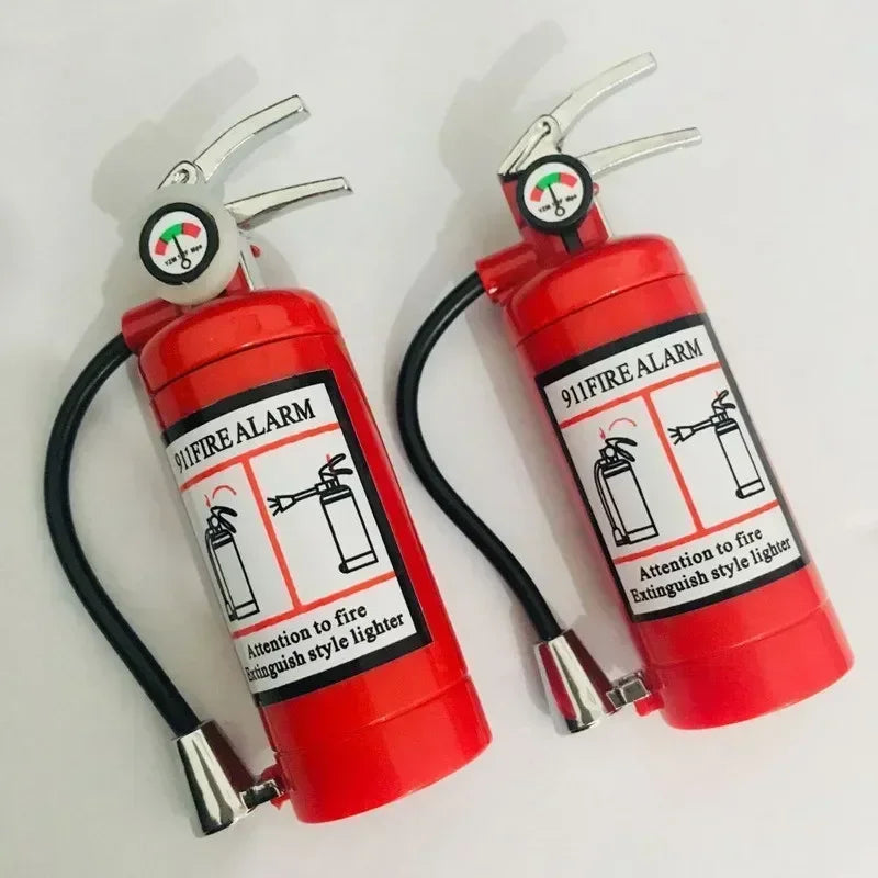 Fire Extinguisher Torch Lighter – Butane Gas Metal Cigar & Cigarette Lighter