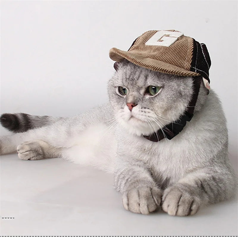 Adjustable Dog Sunscreen Baseball Cap – Outdoor Hat with Ear Holes for Small to Large Dogs