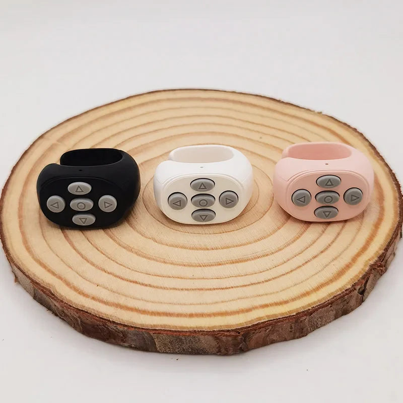 2025 TikTok Bluetooth Remote Ring – Selfie Controller with 4 Buttons, 10m Range