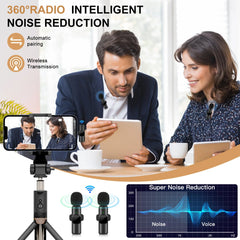 Wireless Lavalier Microphone – Portable Mini Mic for iPhone & Android