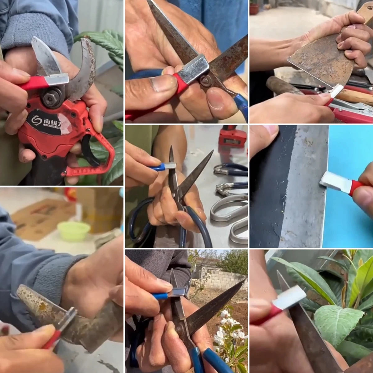 Special-Shaped Blade Sharpening Tool Whetstone Household Fruit Branch Shears Fast Sharpener Scissors Kitchen Knife Blade Sharpen