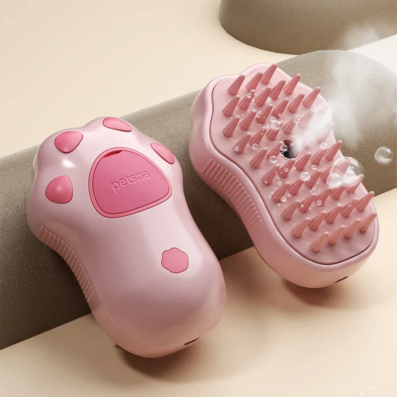 3-in-1 Electric Pet Grooming Brush – Steam Spray, Hair Comb & Massage for Dogs & Cats