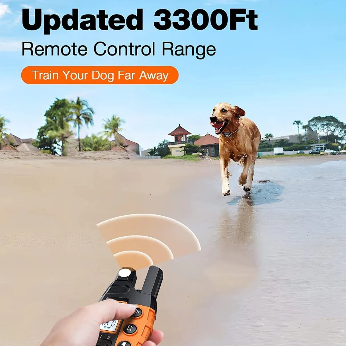 1000M Waterproof Remote Dog Training Collar – Shock & Vibration for 2 Dogs