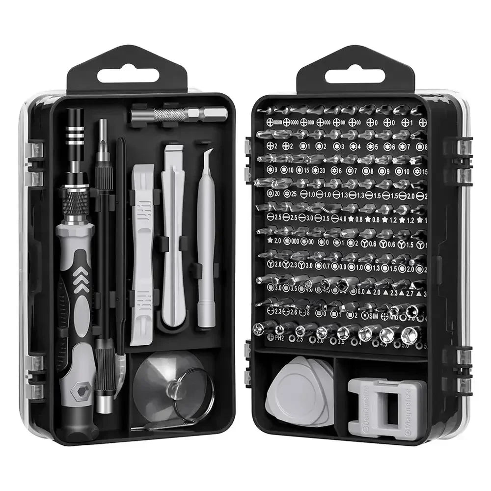 115-in-1 Precision Screwdriver Set – PC, Phone, Electronics Repair Tool Kit