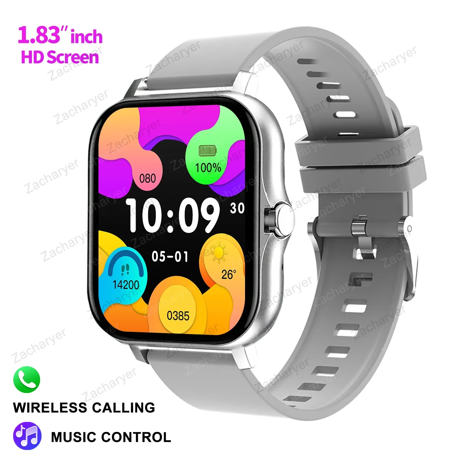 Smartwatch for Fitness & Sports – SMS Reminder, Outdoor Use, iPhone & Android Ready