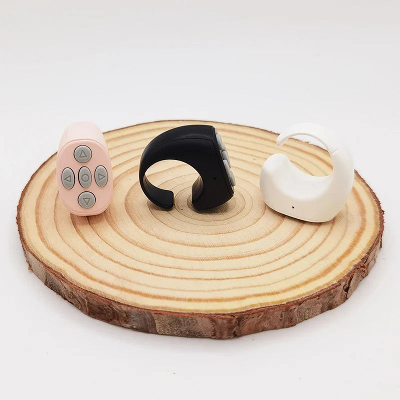 2025 TikTok Bluetooth Remote Ring – Selfie Controller with 4 Buttons, 10m Range